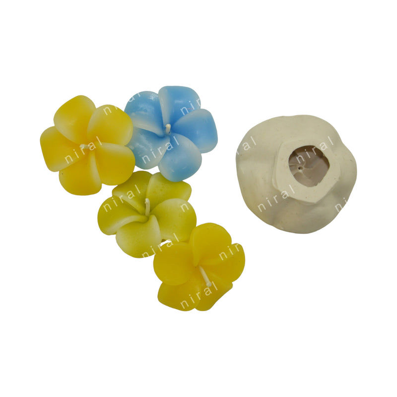 Niral Industries Periwinkle Flower silicone Candle Mould SCM22111