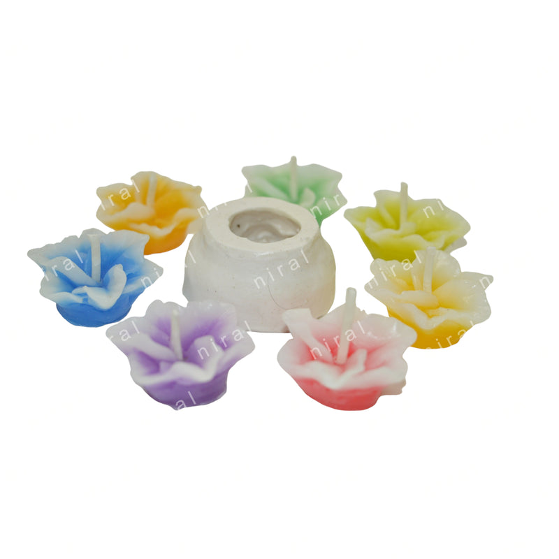 Champa Blossom on Base Silicone Mould SL255, Niral Industries