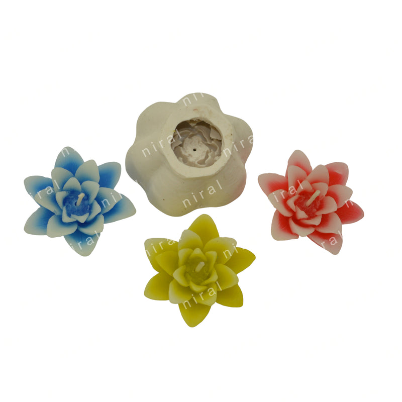 Floral Elegance Silicone Candle Mould SL259, Niral Industries