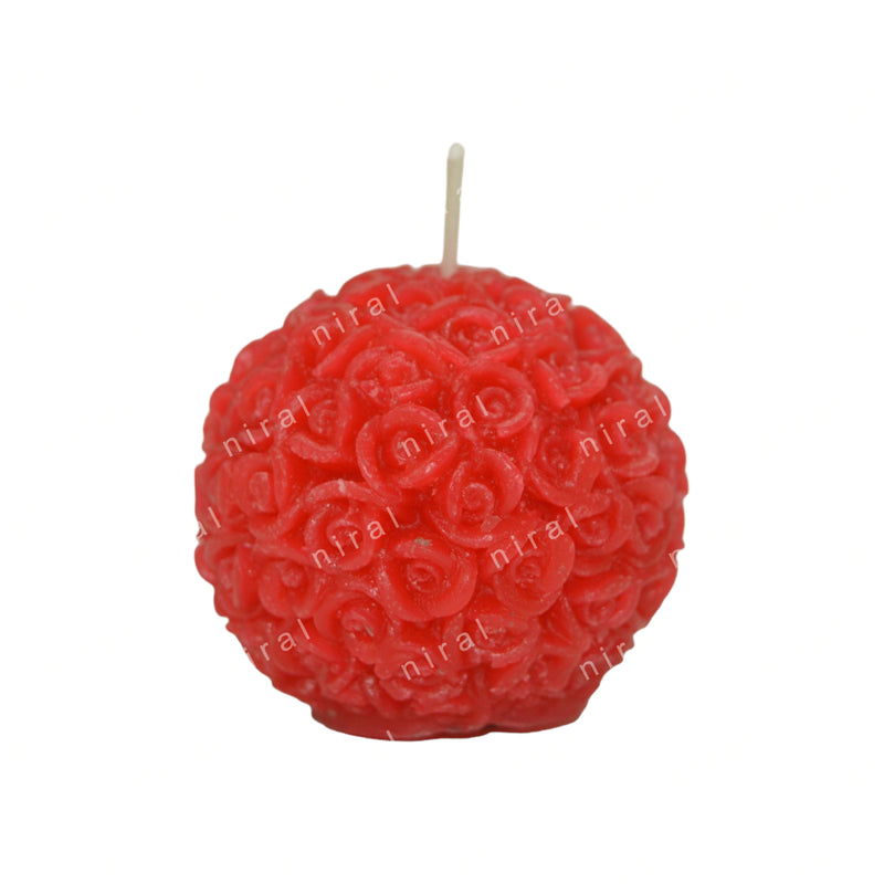 Mini Rose Orb Silicone Candle Mould SL290, Niral Industries