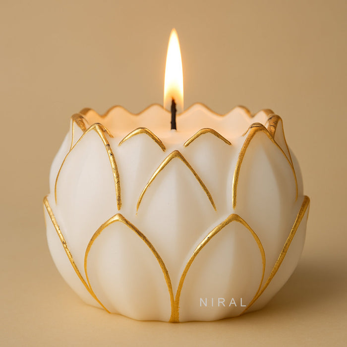 Grand Lotus Designer Candle Mould SL314, Niral Industries