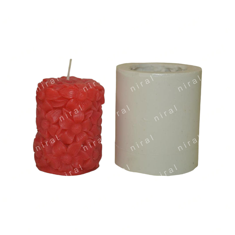 Cosmic Floral Creation Silicone Candle Mould HBY320, Niral Industries