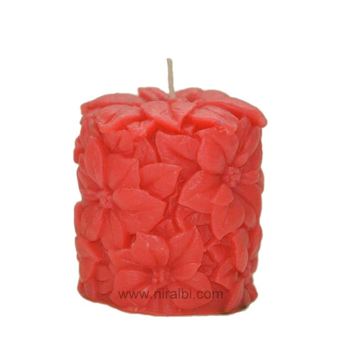 CL - Daisy Small Flower Design Pillar Candle Mould - SL321