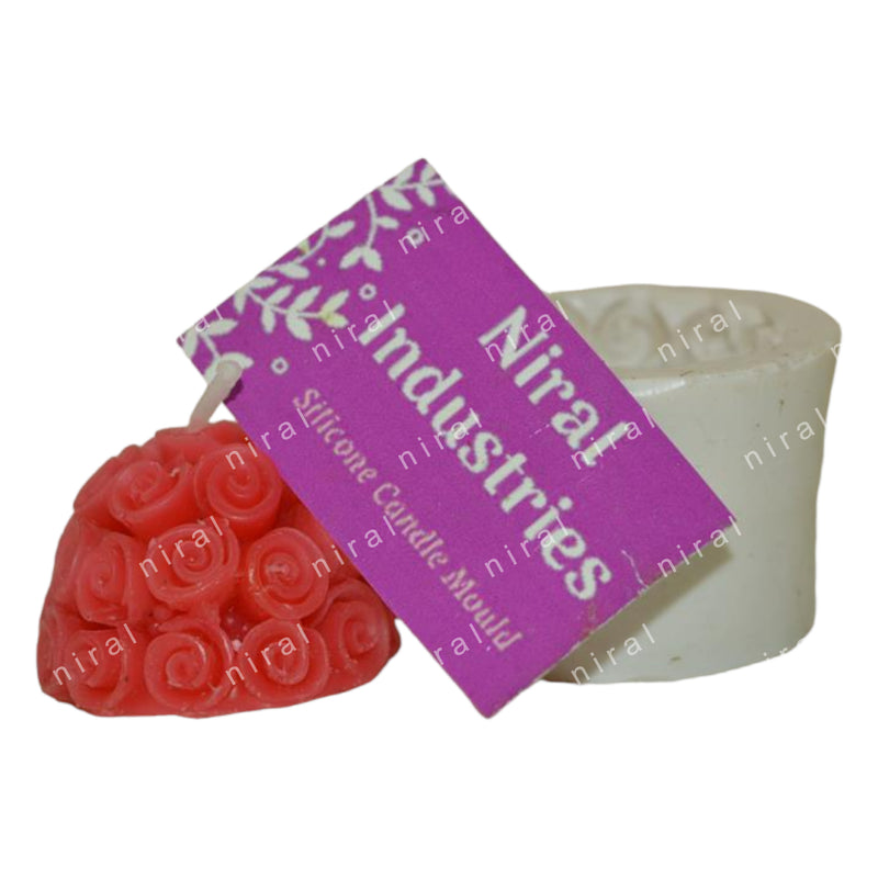 Petite Blooming silicone Candle Mould HBY356, Niral Industries