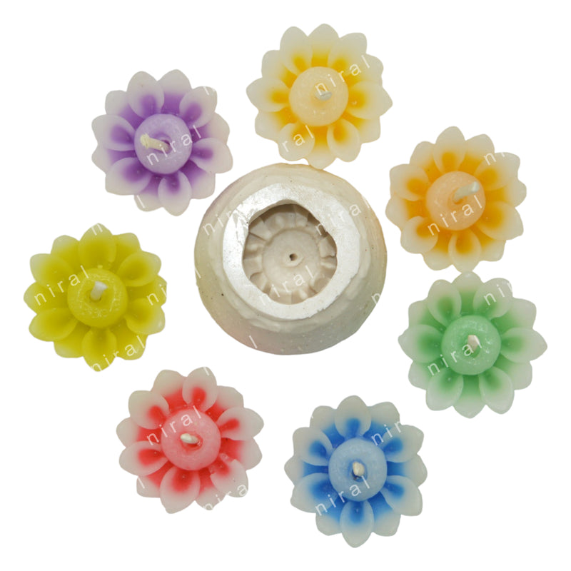 Floral Elegance Silicone Candle Mold SL357, Niral Industries