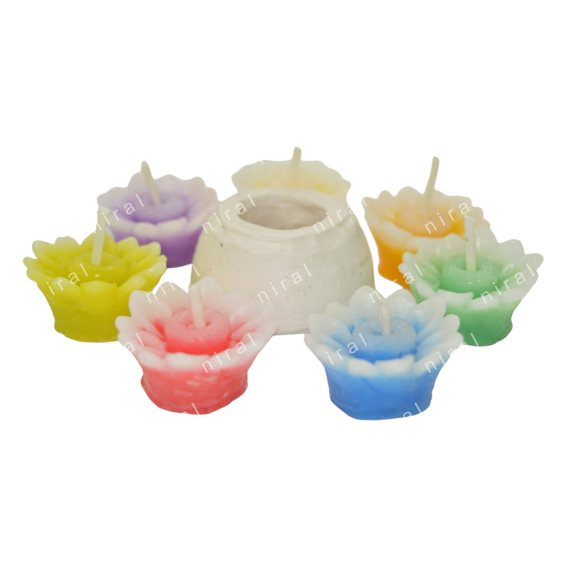 Floral Elegance Silicone Candle Mold SL357, Niral Industries