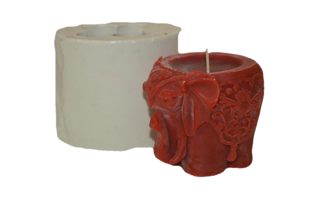 Royal Elephant Silicone Candle Mould HBY400, Niral Industries.
