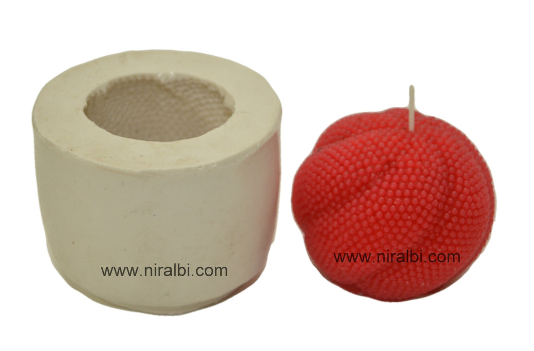CL - Dotted Design Round Shape Pillar Candle Mould, SL431