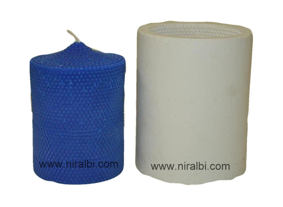 CL - Dotted Designer Small Pillar Candle Mould, SL434