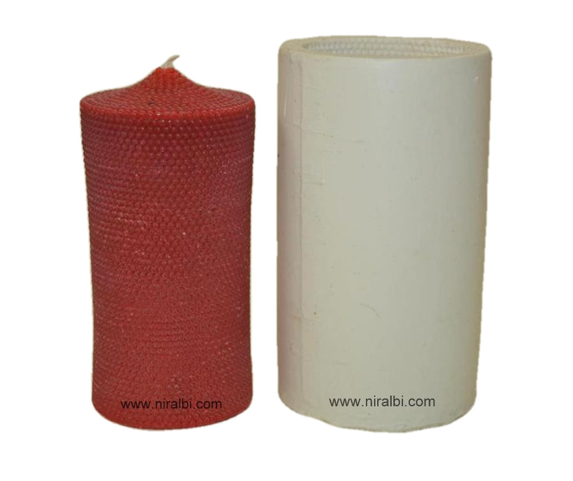 CL - Dotted Designer Large Pillar Candle Mould, SL435