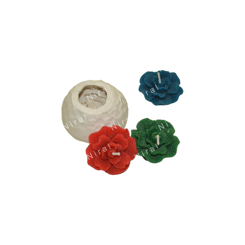 Floating Floral Elegance Silicone Candle Mold SCM22120, Niral Industries
