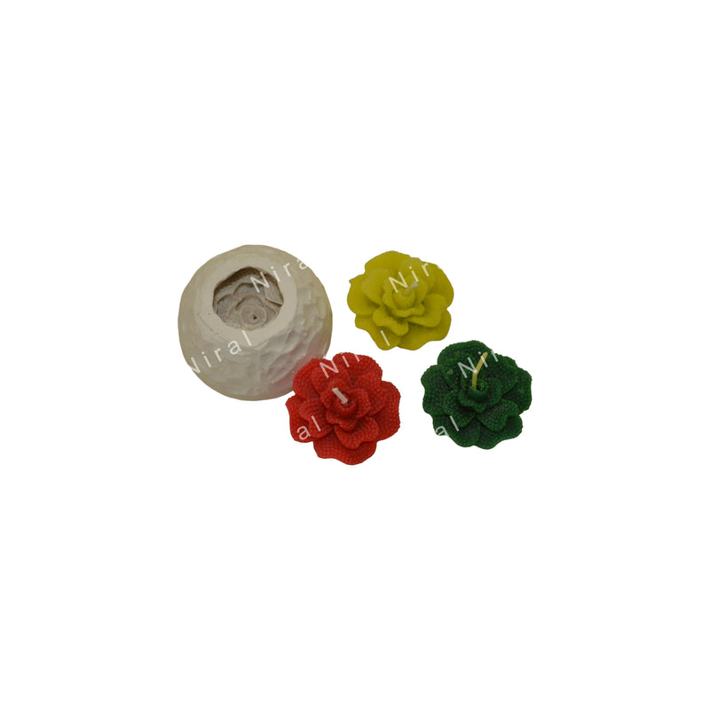 Floating Floral Elegance Silicone Candle Mold SCM22120, Niral Industries