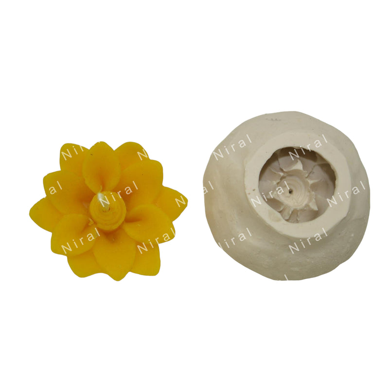 Floating Sunflower Bloom Silicone Candle Mold SCM22118, Niral Industries