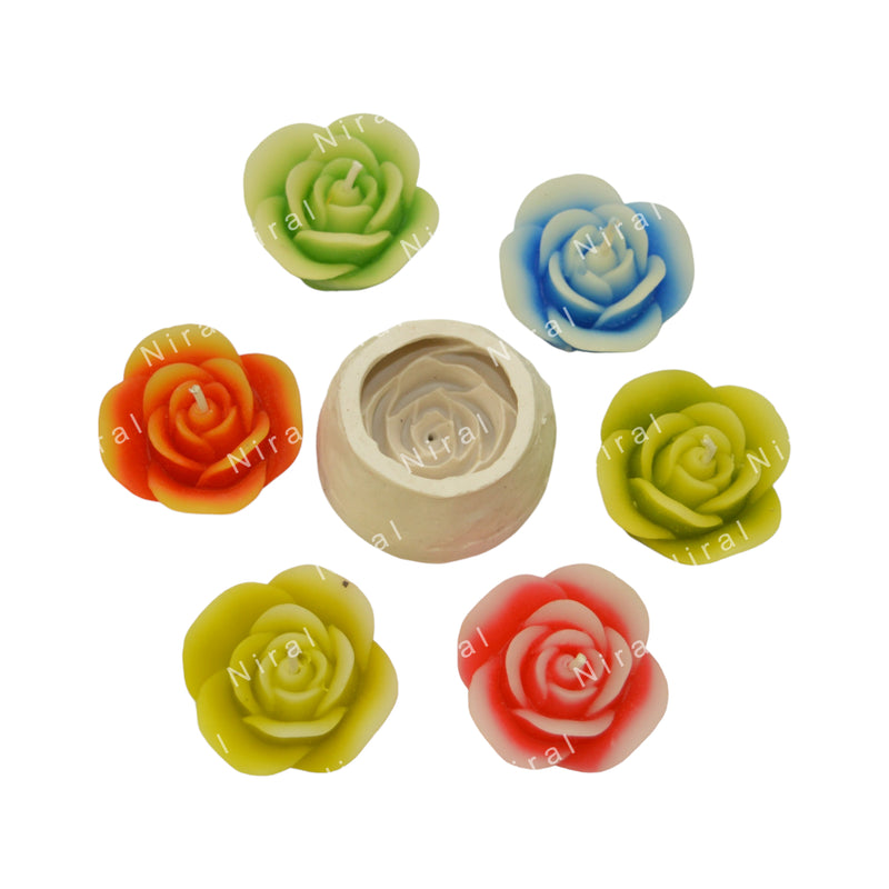 Rose Garden Delight Silicone Candle Mold SCM22121, Niral Industries