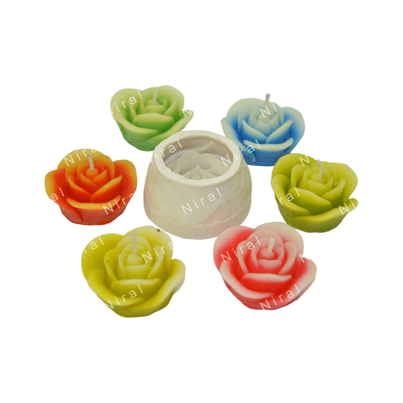Rose Garden Delight Silicone Candle Mold SCM22121, Niral Industries