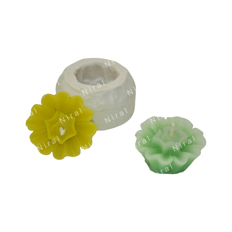 Floral Fantasy Silicone Candle Mold SL510, Niral Industries