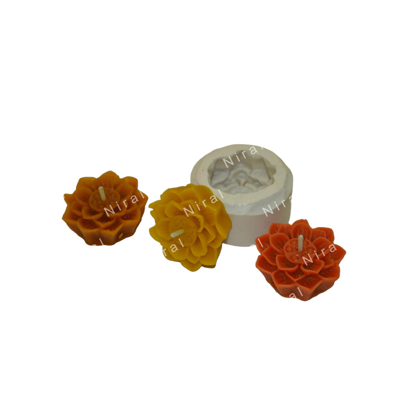 Blooming Beauty Flower Silicone Candle Mold SL511, Niral Industries