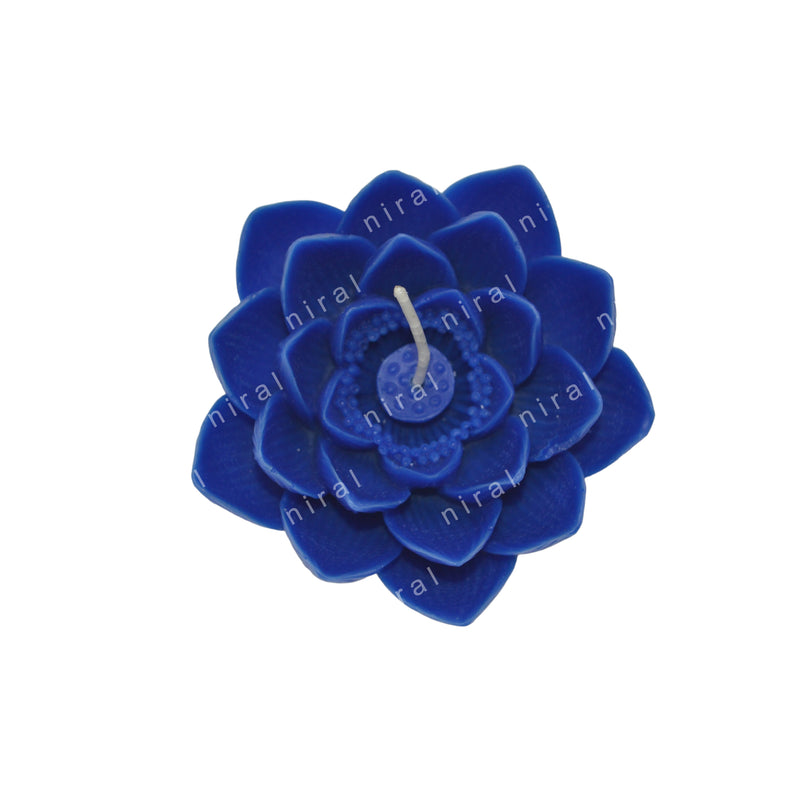 Designer Lotus Flower Silicone Candle Mould SL558, Niral Industries