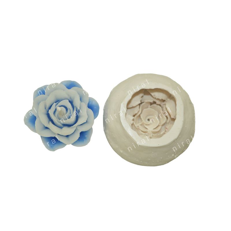 Designer Floating Flower Silicone Candle Mould SL559, Niral Industries