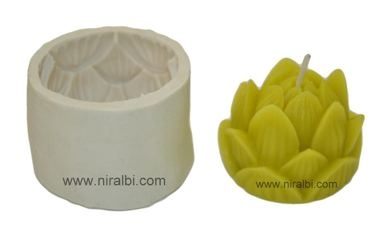 Tranquil Bloom silicone Candle Mold HBY560, Niral Industries