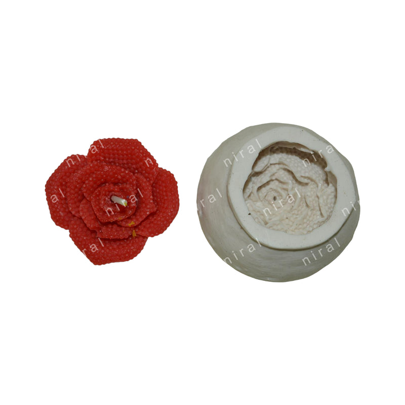 Rose Flower Silicone Candle Mould SCM22116, Niral Industries