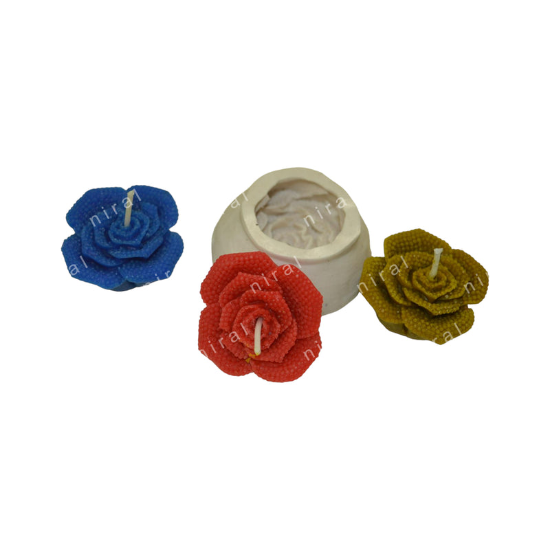 Rose Flower Silicone Candle Mould SCM22116, Niral Industries