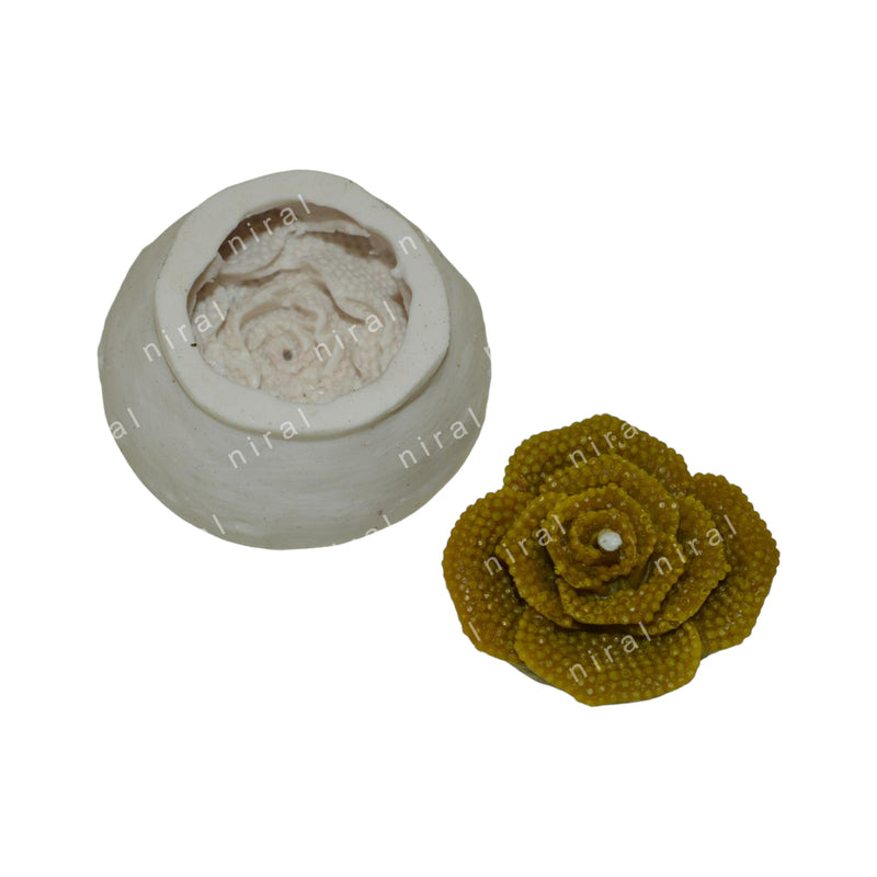 Rose Flower Silicone Candle Mould SCM22116, Niral Industries