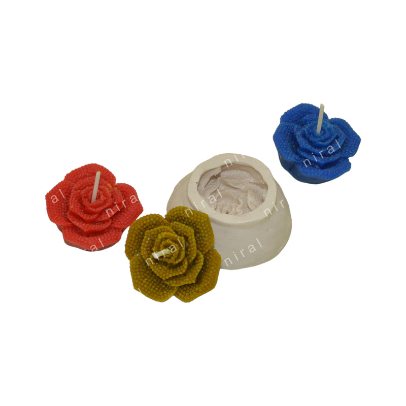 Rose Flower Silicone Candle Mould SCM22116, Niral Industries