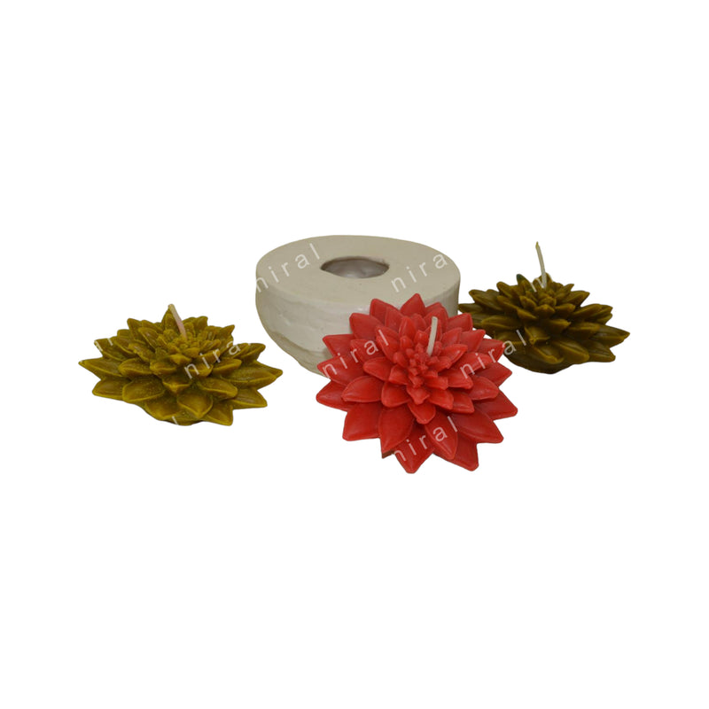 Calendula Floating Flower Candle Mould SL648, Niral Industries
