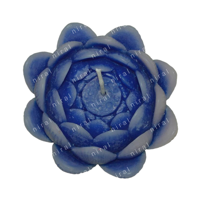 Big Lotus Flower Design Silicone Candle Mould SCM22312, Niral Industries
