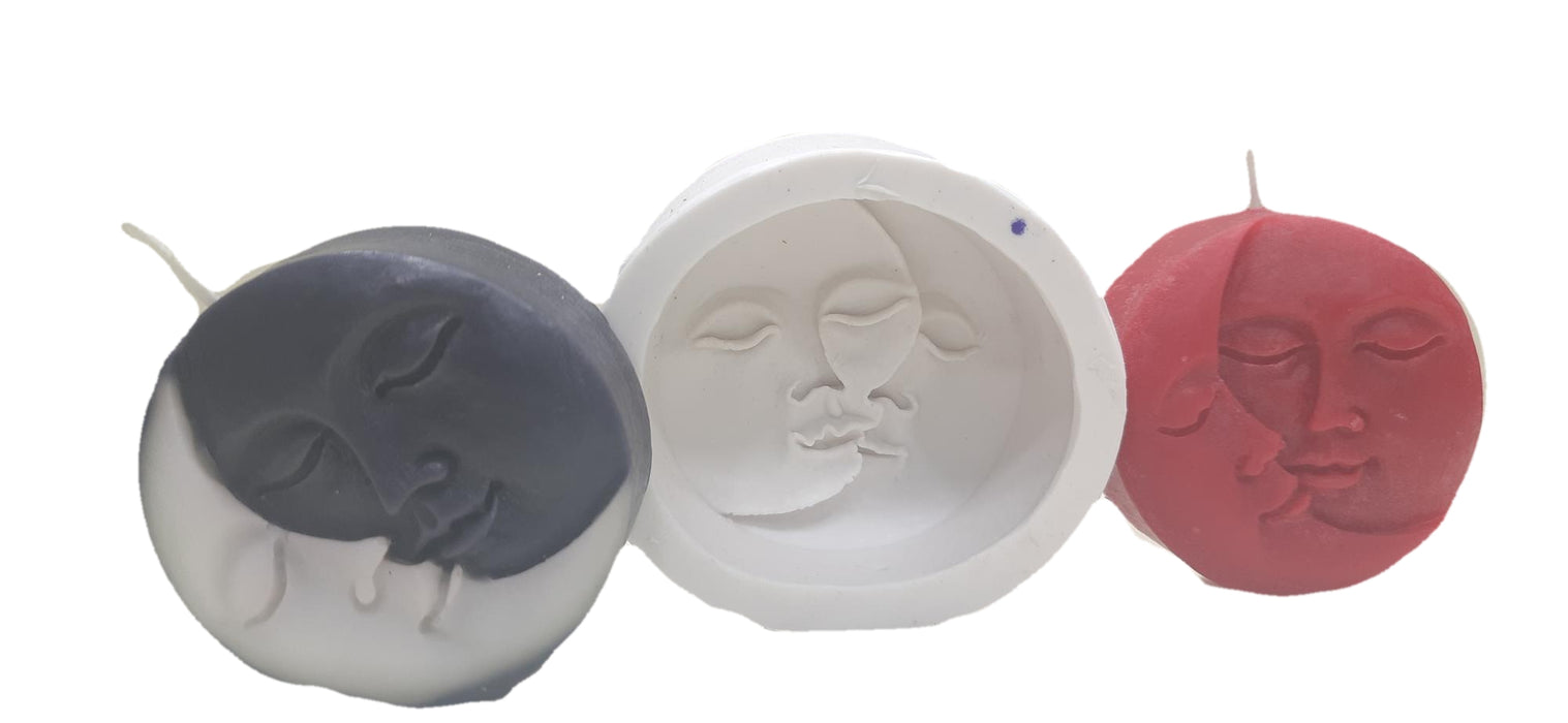 Sun Moon Silicone Candle Mould HBY778, Niral Industries