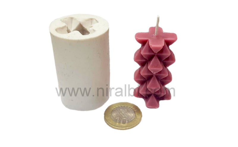 Diamond Delight Silicone Candle Mold HBY796, Niral Industries