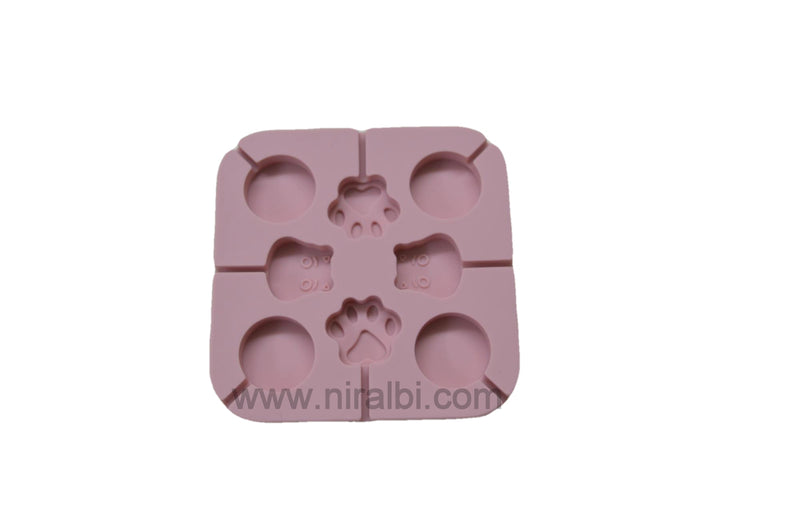 Cute Animal Paw Shape Chocolate, Cheese Stick Baking Silicone Mould Party Cupcake Ornament,SP32340 Niral Industries