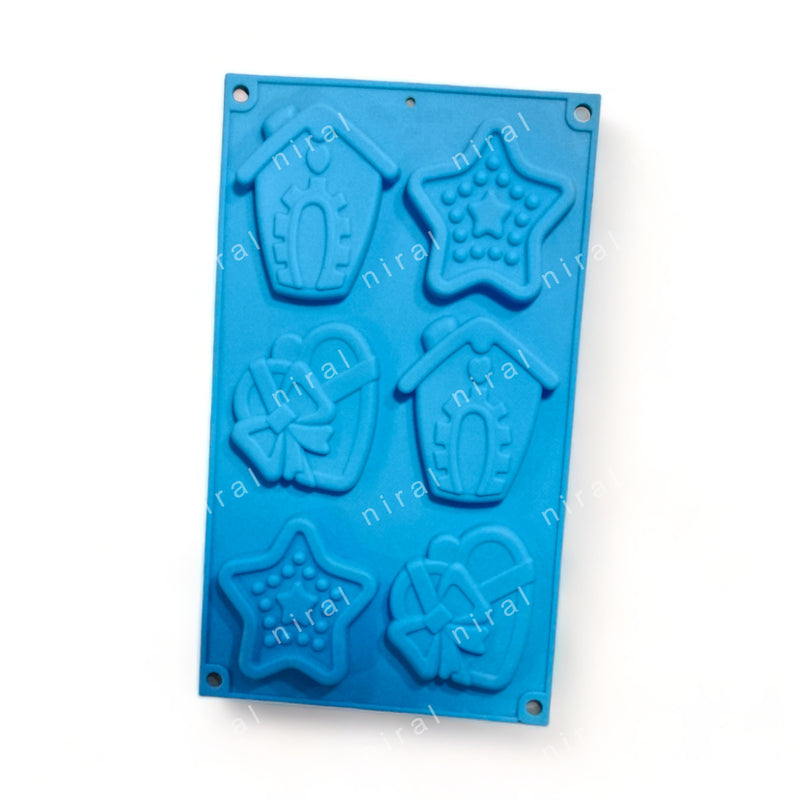 Cosmic Love Nest Star, Heart and House Silicone Mould - SP32409