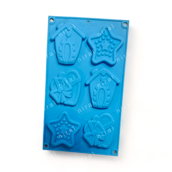 Cosmic Love Nest Star, Heart and House Silicone Mould - SP32409