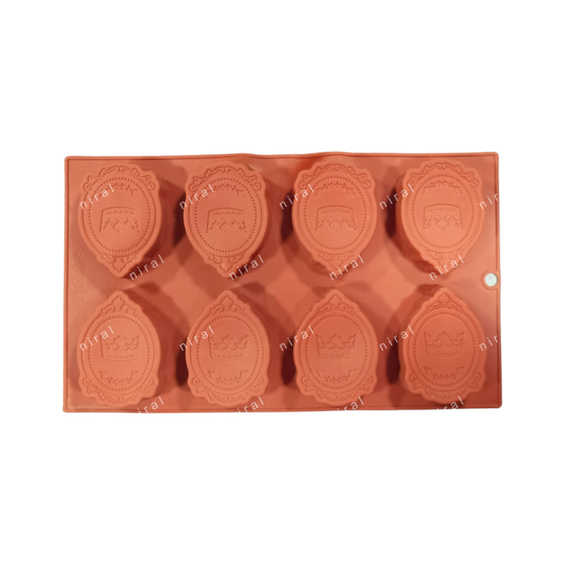 8 Cavity Crown Design Silicone Mould -  SP32419