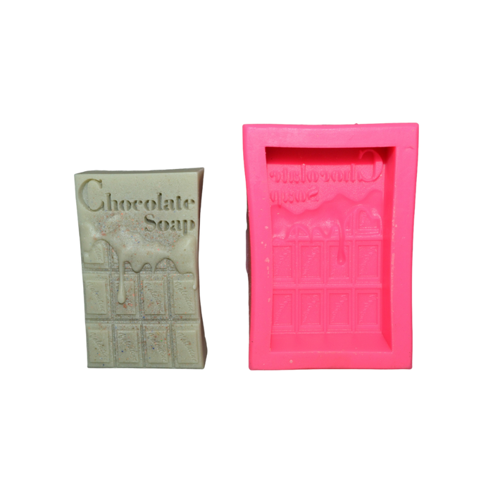 Chocolate Shaped Bar Silicone Soap Mould - SP32422 - Bx No. 6