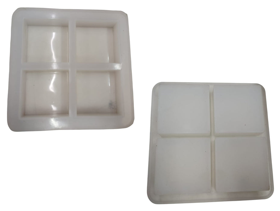 Square 4 Cavity Silicone Mould - SP32528 - Bx No. 5