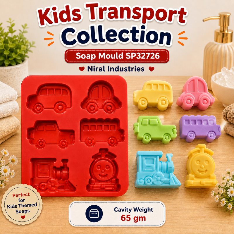 Kids Transport Collection Soap Mould SP32726 Niral Industries