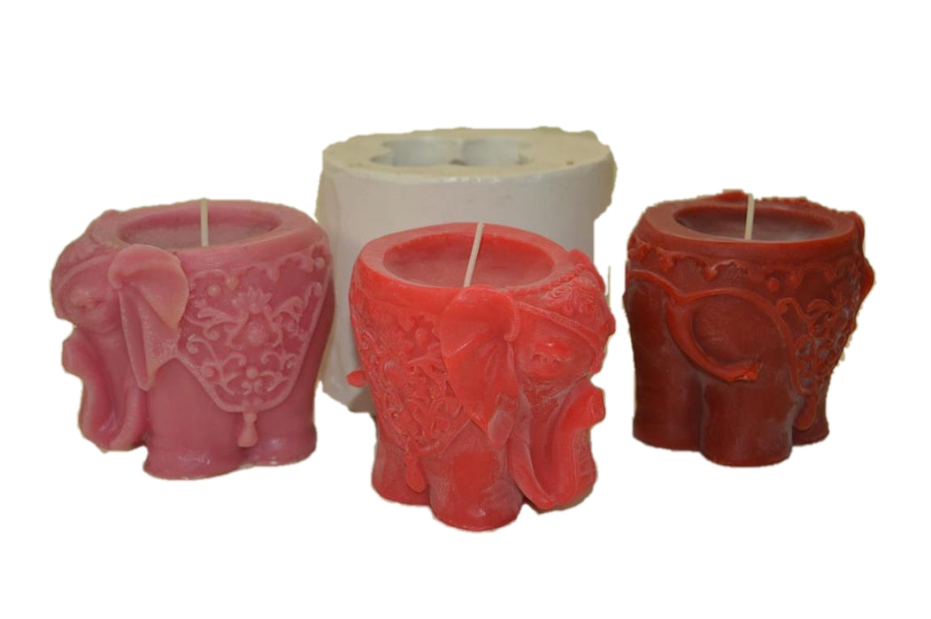 Royal Elephant Silicone Candle Mould HBY400, Niral Industries.