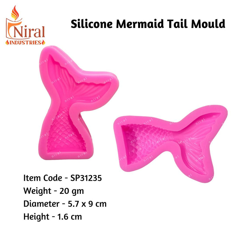 Silicone Mermaid Tail Mould Baking Cake Decoration Jelly Sugar Craft Chocolate Fondant SP31235, Niral Industries