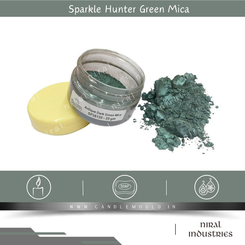 Sparkle Hunter Green Mica 25 gm SP38140 Niral Industries