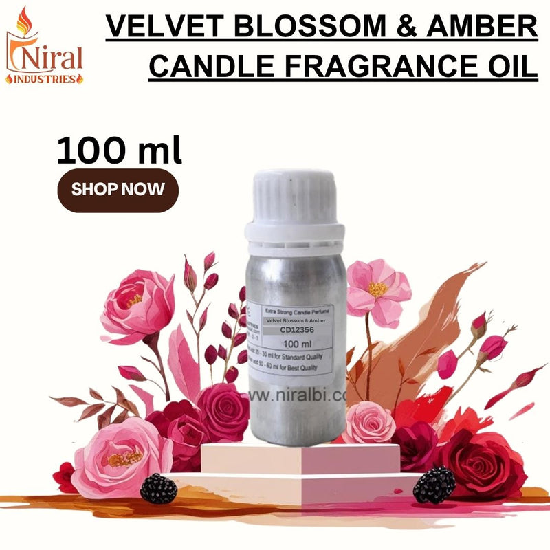 Niral's Velvet Blossom & Amber Candle Fragrance Oil
