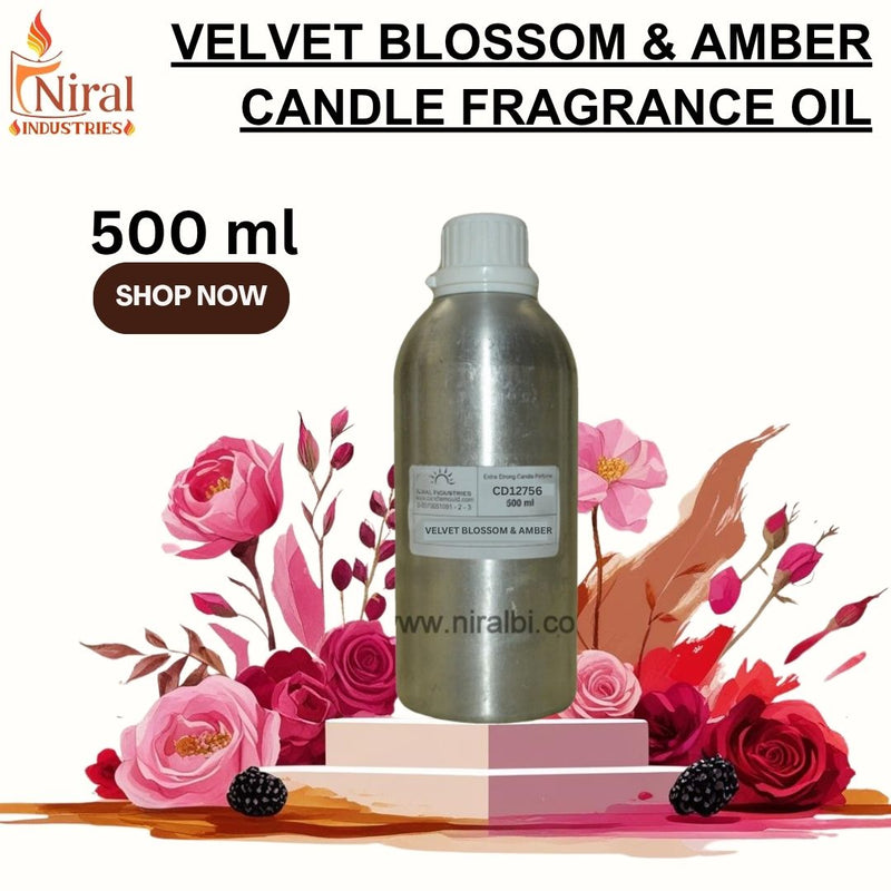Niral's Velvet Blossom & Amber Candle Fragrance Oil
