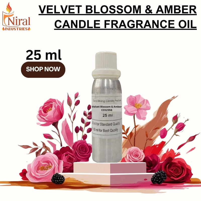 Niral's Velvet Blossom & Amber Candle Fragrance Oil