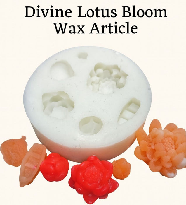 Divine Lotus Bloom Candle Mould | Premium Silicone Lotus Flower Mold