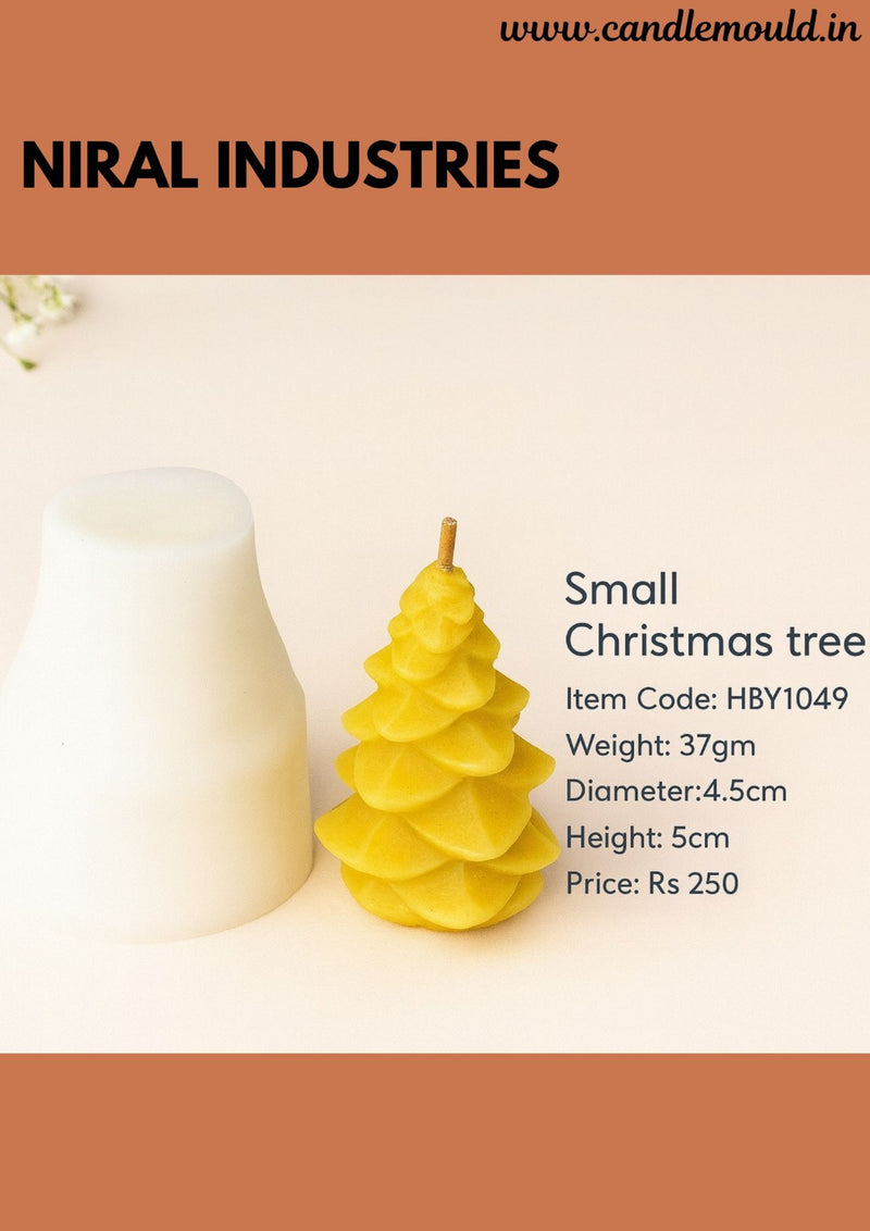 Mini Christmas Tree Silicone Candle Mold-HBY1049 Niral Industries.