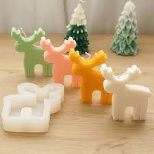 Reindeer Candle Mould | Premium Silicone Christmas Reindeer Mold for Candle Making
