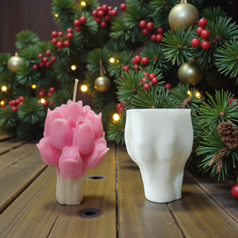 Tulip Bouquet Candle Mould -HBY1035 Niral Industries