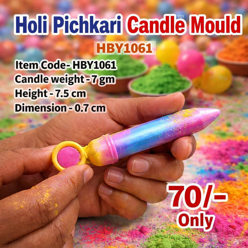 Holi Pichkari Candle Mould HBY1061 Niral Industries
